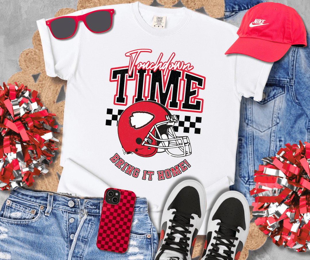Arrowhead Touchdown Time, Bring it Home! White Tee - Wholesale - The Red Rival