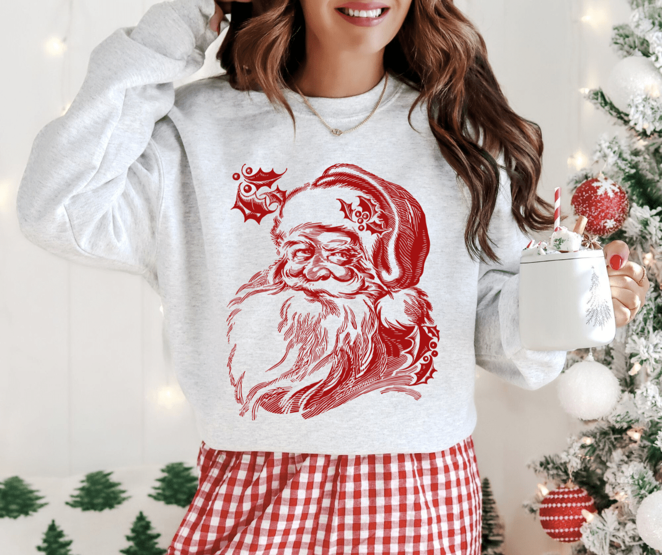 BLACK FRIDAY DEAL 2 - Classic Santa Ash (Choose Your Style) - FINAL SALE - Graphic Tee - The Red Rival