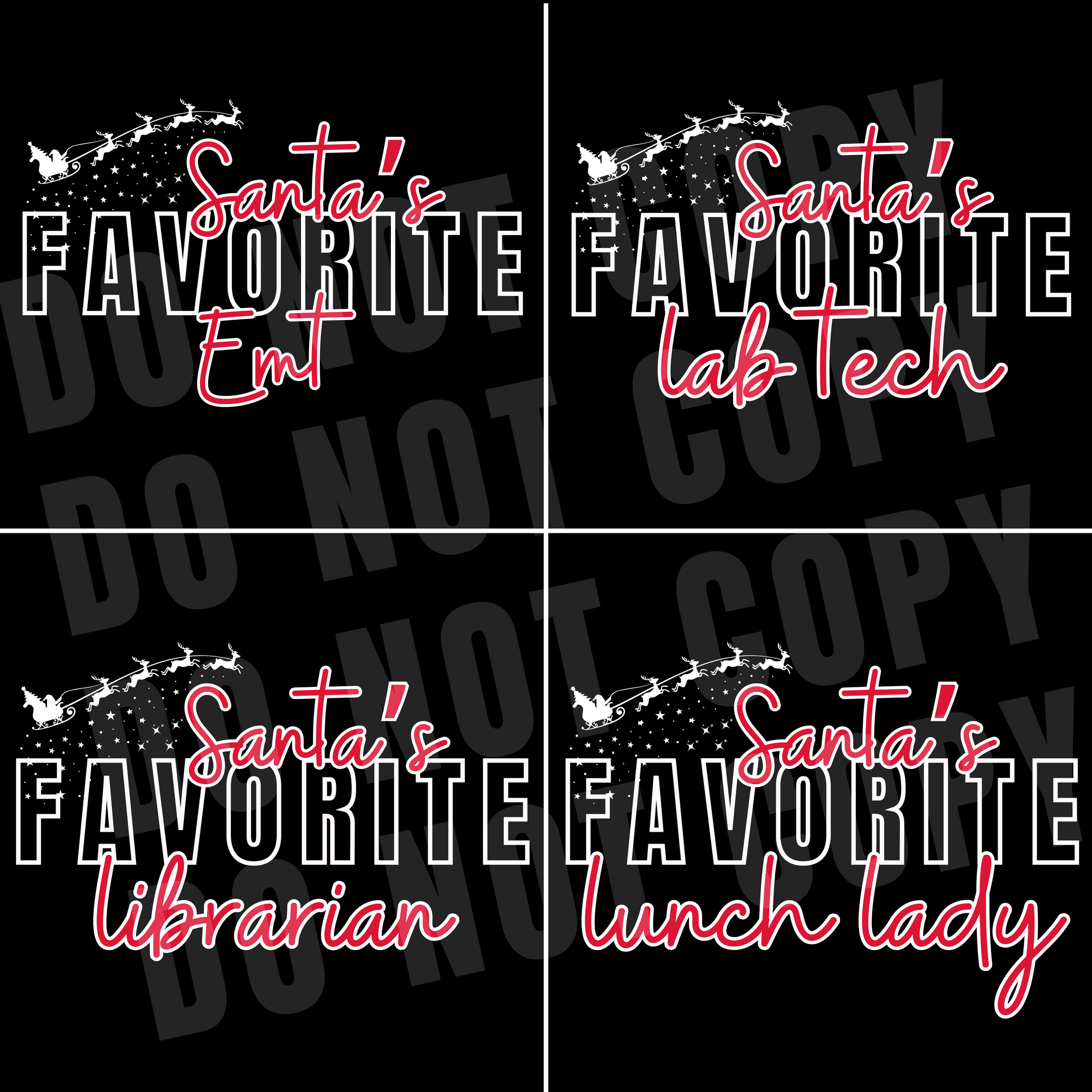 BLACK FRIDAY DEAL - Santa's Favorite CUSTOM Title DARK GREY SWEATSHIRT (FINAL SALE) - Tees - The Red Rival