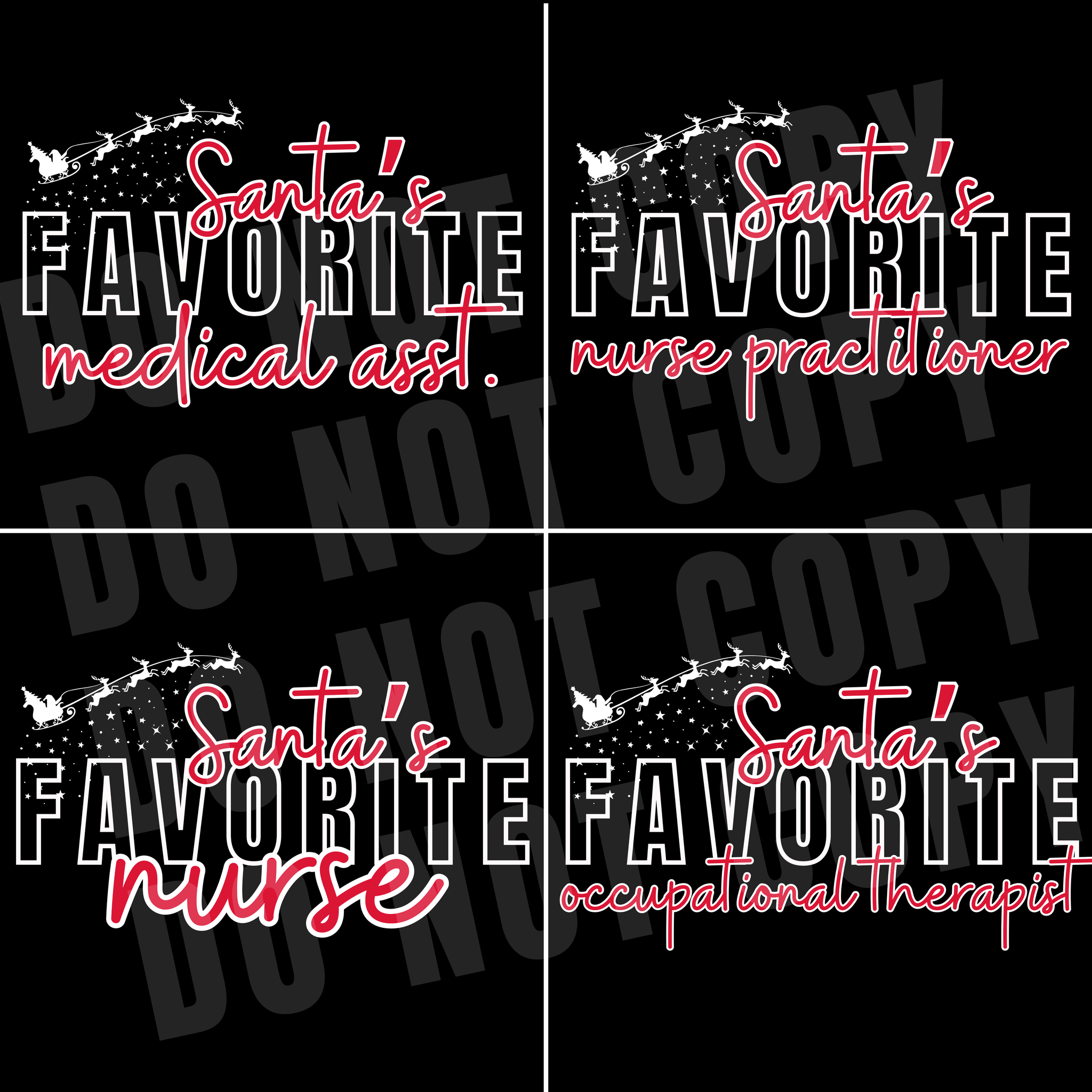 BLACK FRIDAY DEAL - Santa's Favorite CUSTOM Title DARK GREY SWEATSHIRT (FINAL SALE) - Tees - The Red Rival