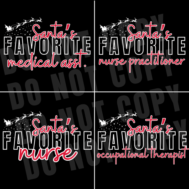 BLACK FRIDAY DEAL - Santa's Favorite CUSTOM Title DARK GREY SWEATSHIRT (FINAL SALE) - Tees - The Red Rival