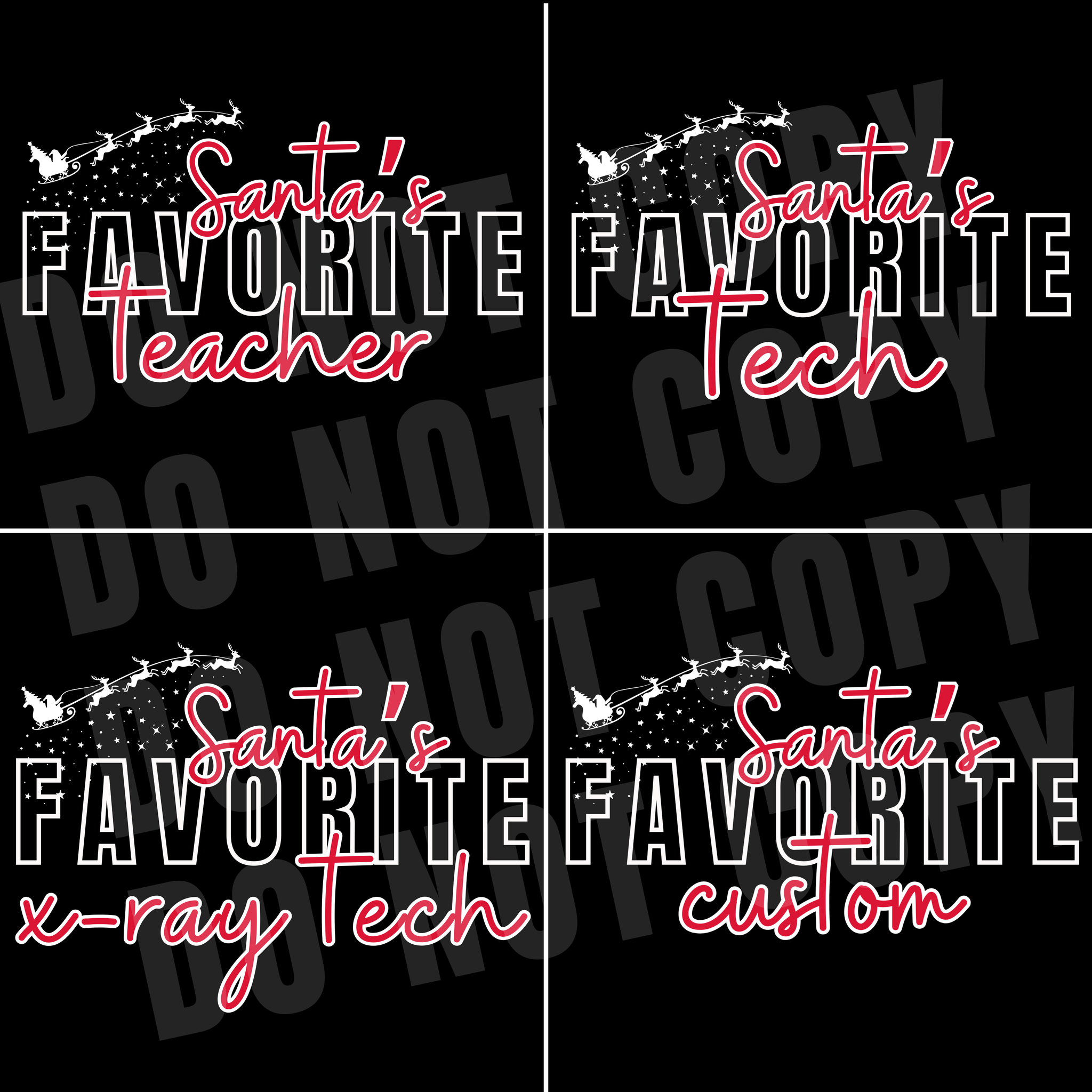 BLACK FRIDAY DEAL - Santa's Favorite CUSTOM Title Dark Grey Tee (FINAL SALE) - Tees - The Red Rival