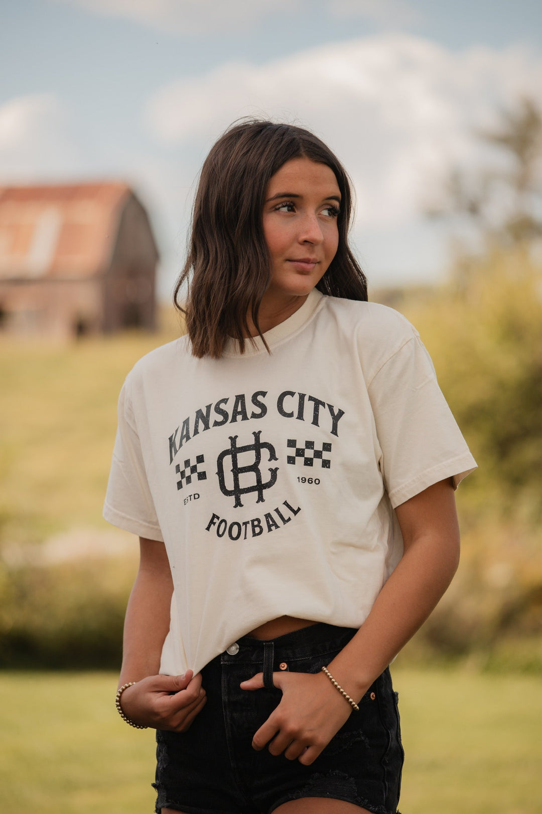 Black Vintage Kansas City Football Sweatshirt or Tee - Tees &amp; Sweatshirts - The Red Rival