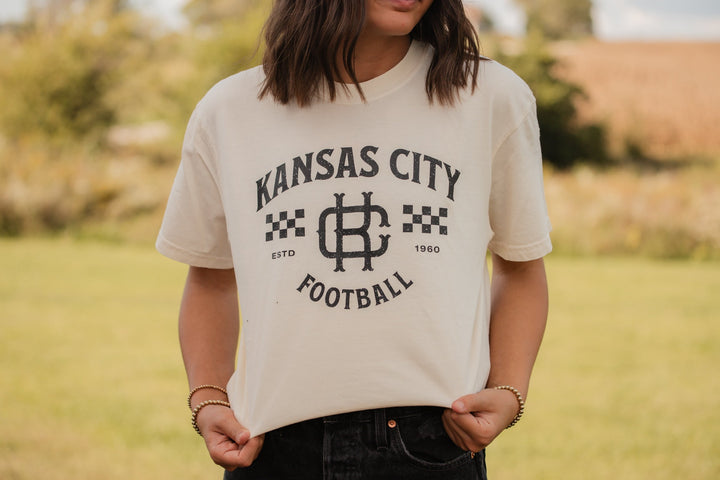Black Vintage Kansas City Football Sweatshirt or Tee - Tees &amp; Sweatshirts - The Red Rival