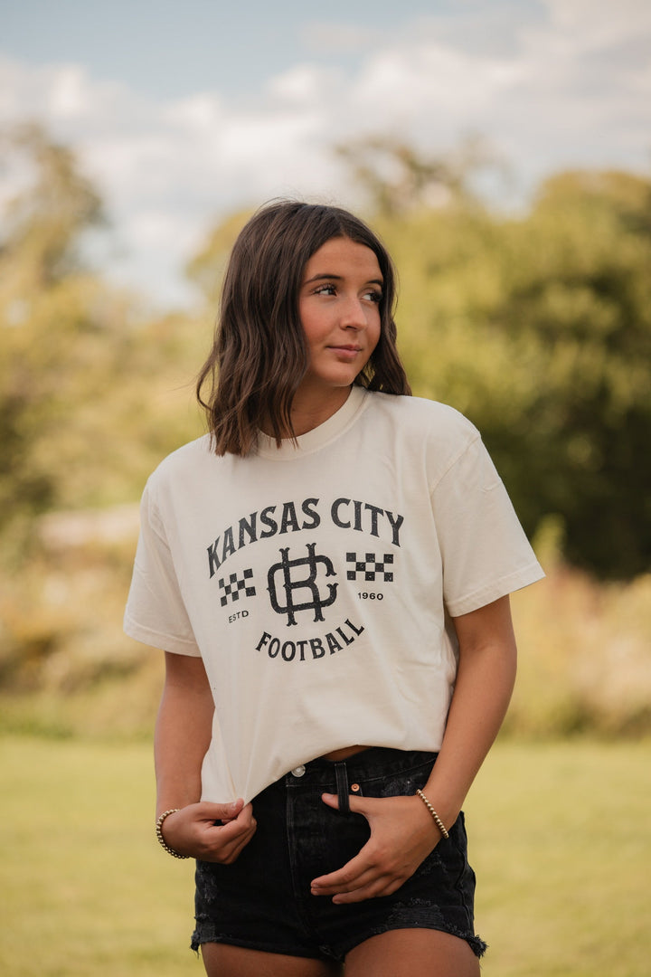 Black Vintage Kansas City Football Sweatshirt or Tee - Tees &amp; Sweatshirts - The Red Rival