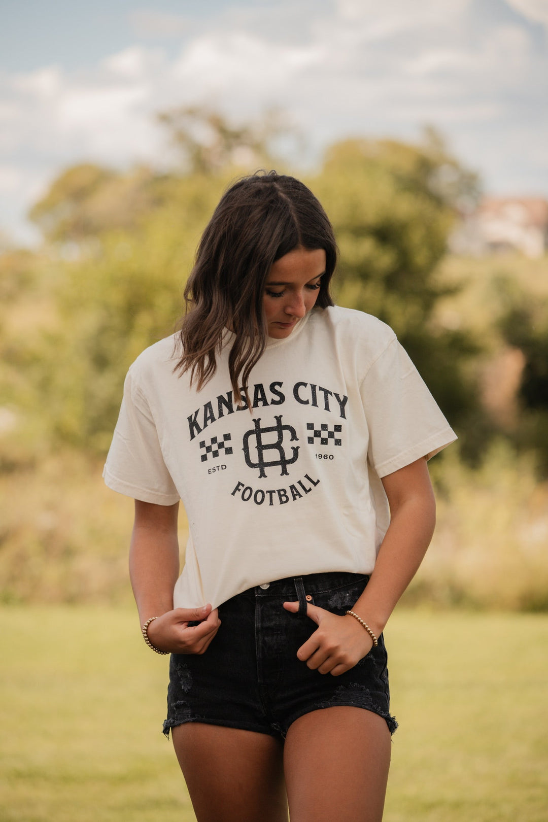 Black Vintage Kansas City Football Sweatshirt or Tee - Tees &amp; Sweatshirts - The Red Rival