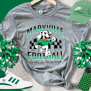 Black/Green Checkered Maryville Football Sweatshirt OR Tee - Wholesale - The Red Rival