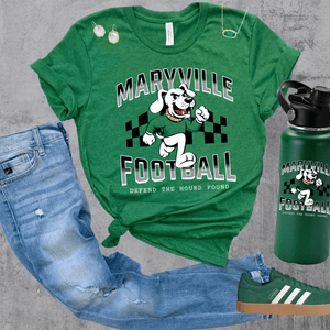 Black/White Checkered Maryville Football Sweatshirt OR Tee - Wholesale - The Red Rival