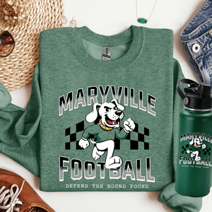 Black/White Checkered Maryville Football Sweatshirt OR Tee - Wholesale - The Red Rival