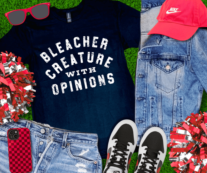 Bleacher Creature with Opinions (Pick your tee color) - Graphic Tee - The Red Rival
