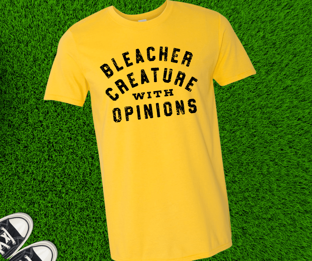 Bleacher Creature with Opinions (Pick your tee color) - Graphic Tee - The Red Rival