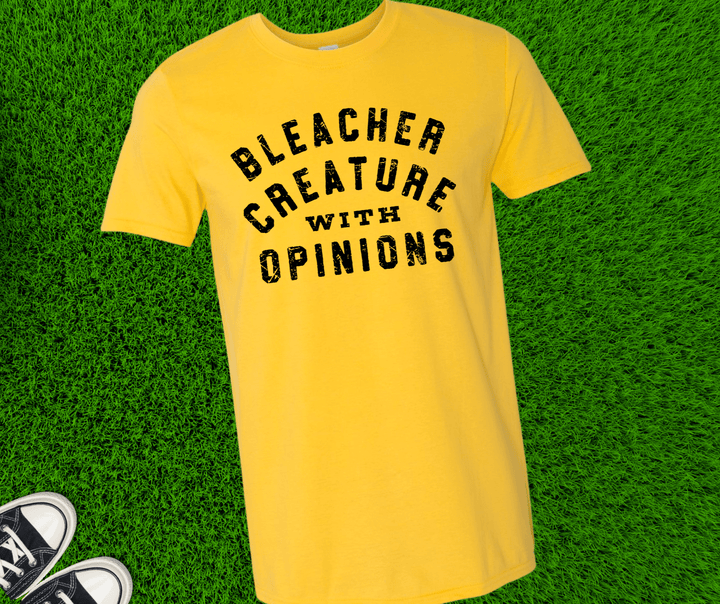 Bleacher Creature with Opinions (Pick your tee color) - Graphic Tee - The Red Rival