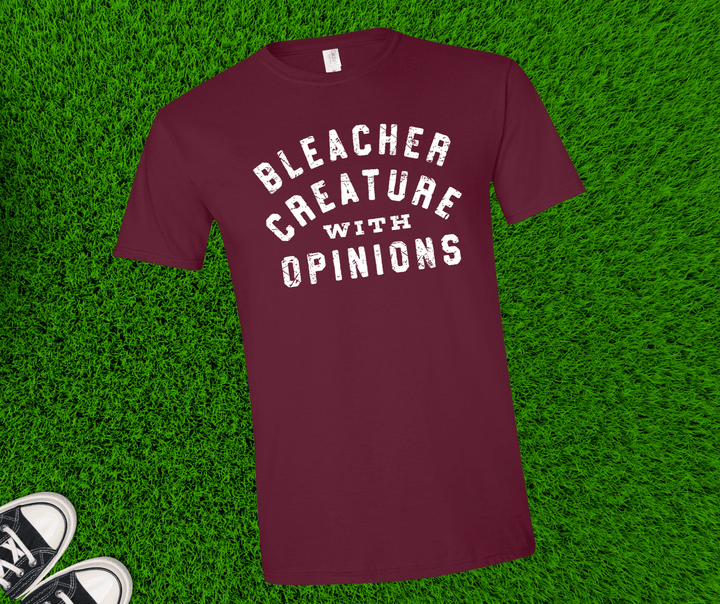 Bleacher Creature with Opinions (Pick your tee color) - Graphic Tee - The Red Rival