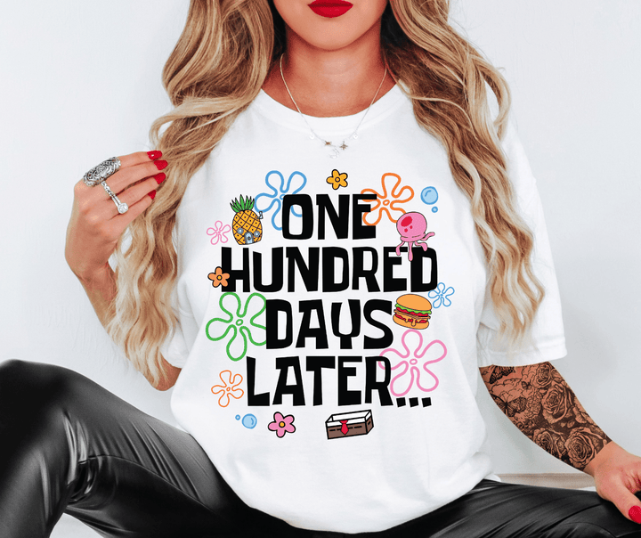 Bubbly Bottom 100 Days of School (Choose Your Color) - Tees - The Red Rival