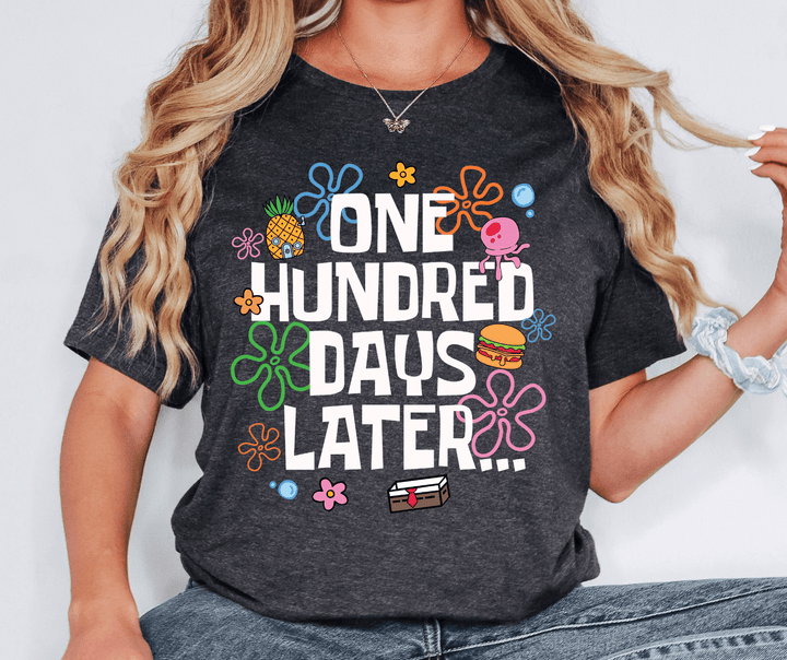 Bubbly Bottom 100 Days of School (Choose Your Color) - Tees - The Red Rival