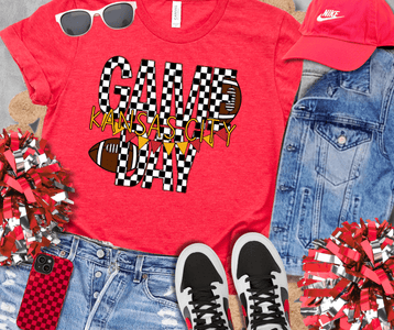 Checkered Game Day Kansas City - Tees - The Red Rival