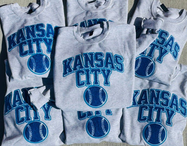Chenille Patch Kansas City Baseball - Tees & Sweatshirts - The Red Rival