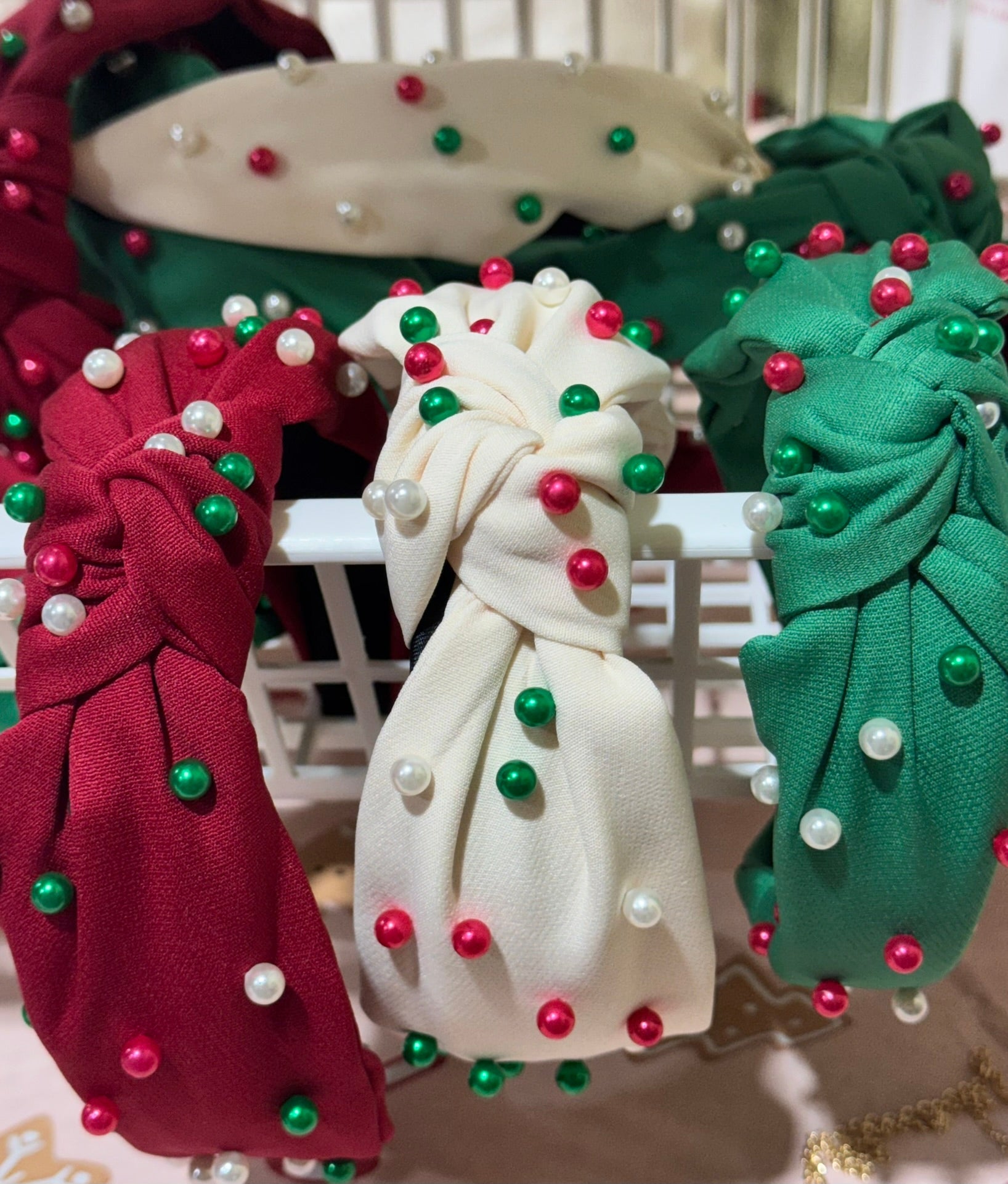 Christmas Pearl Headband - Apparel & Accessories - The Red Rival