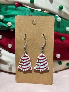 Christmas Tree Cake Dangle Earrings - Tees & Sweatshirts - The Red Rival