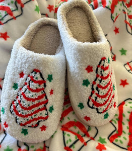Christmas Tree Cake Slippers - The Red Rival
