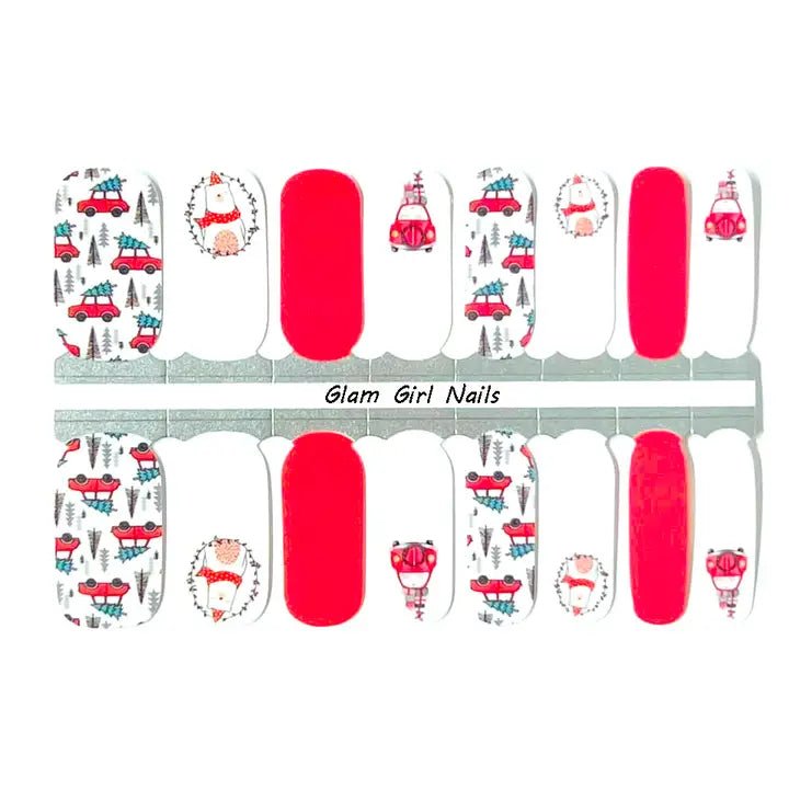 Christmas Trees & Polar Bear Nail Strips - Apparel & Accessories - The Red Rival