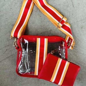Clear Stadium Bag KC Football Colors - Apparel & Accessories - The Red Rival