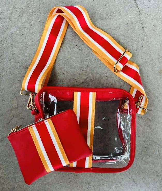 Clear Stadium Bag KC Football Colors - Apparel & Accessories - The Red Rival