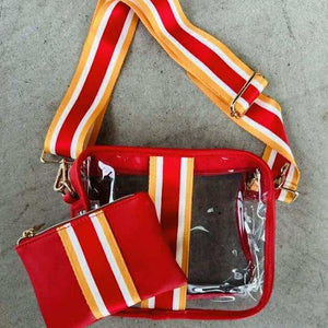 Clear Stadium Bag KC Football Colors - Apparel & Accessories - The Red Rival