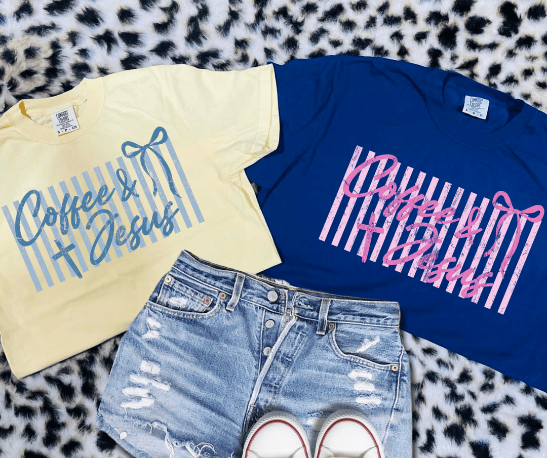 Coffee & Jesus (Pick your tee color) - Tees - The Red Rival