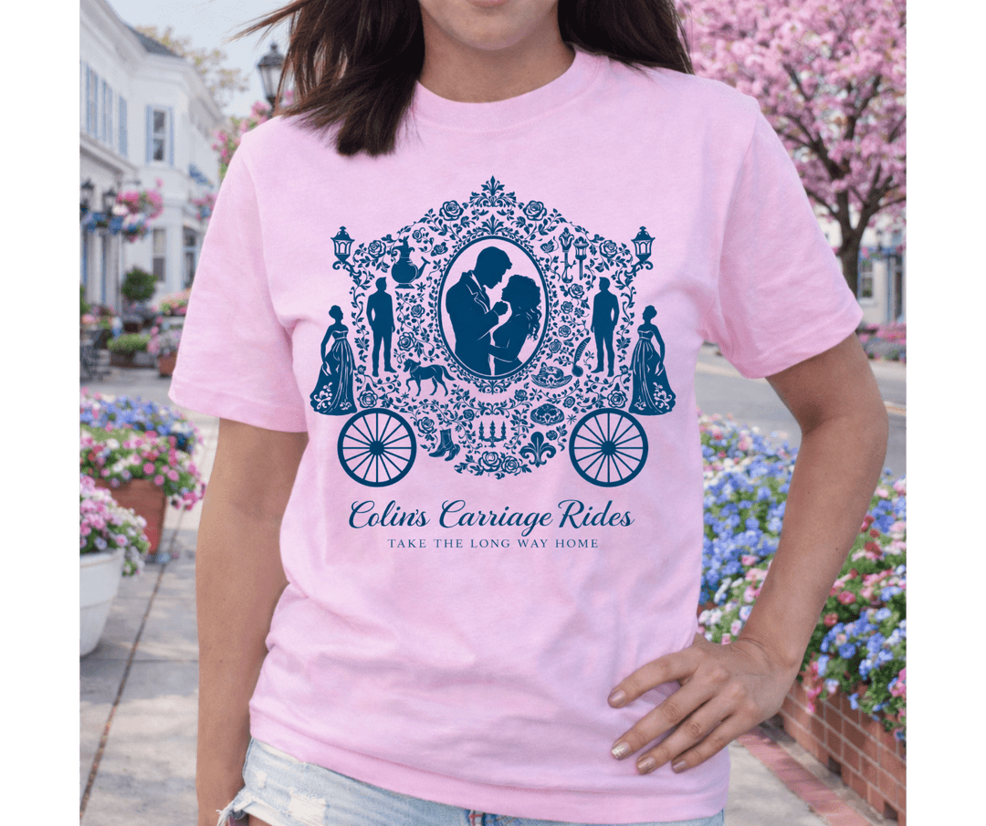 Colin's Carriage Rides Pink Tee - Tees - The Red Rival