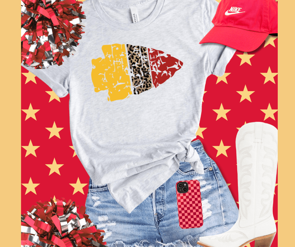 Colorblock Arrowhead Leopard Center - Tees - The Red Rival