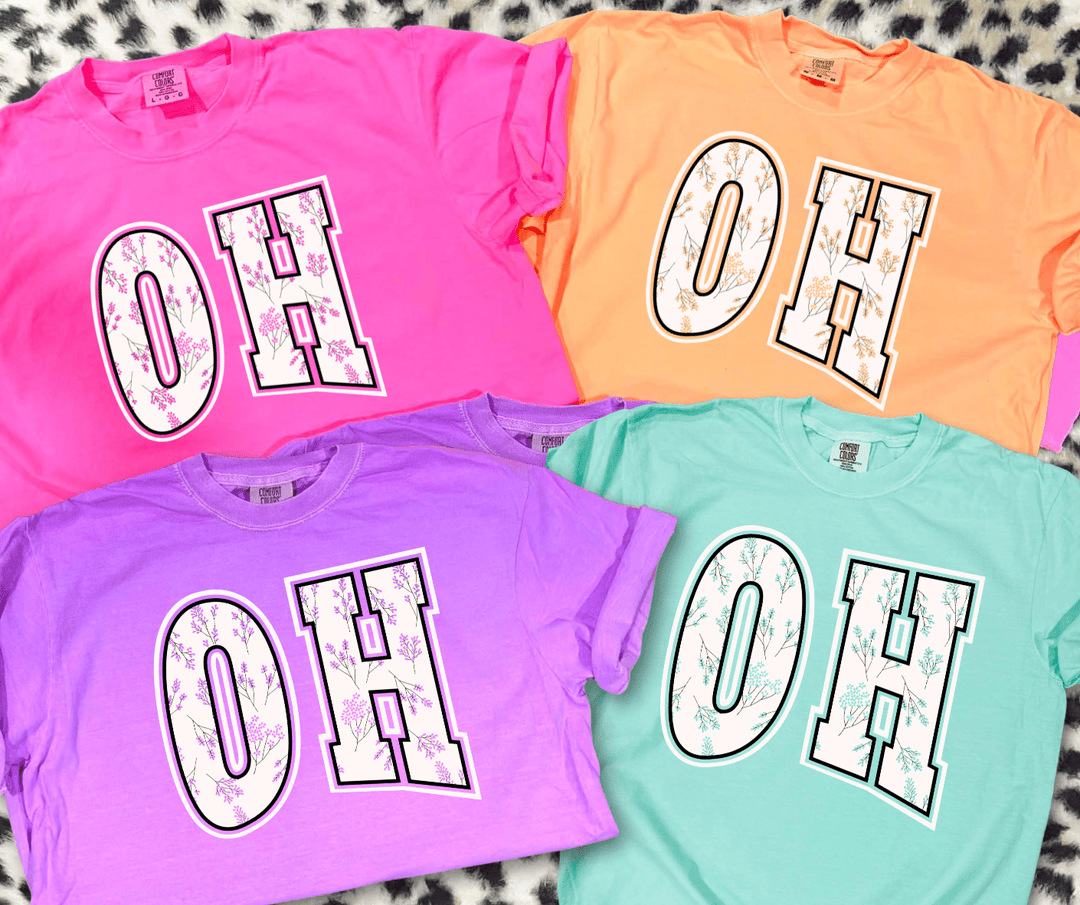Colorful OH (Pick your tee color) - Graphic Tee - The Red Rival