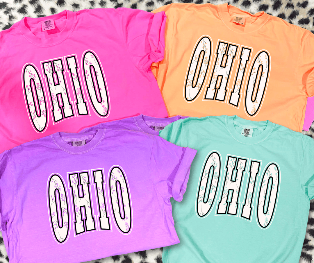 Colorful OHIO (Pick your tee color) - Graphic Tee - The Red Rival