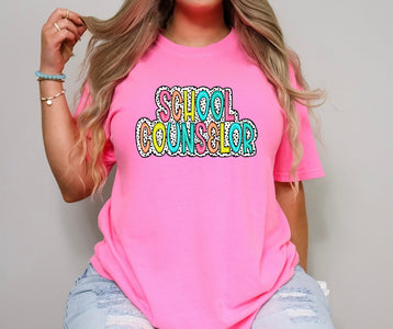Counselor Dot Light Charity Pink Tee - Graphic Tee - The Red Rival