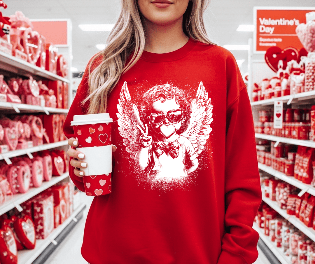 Cupid Blowing Bubble (Choose Your Style & Color) - Tees - The Red Rival