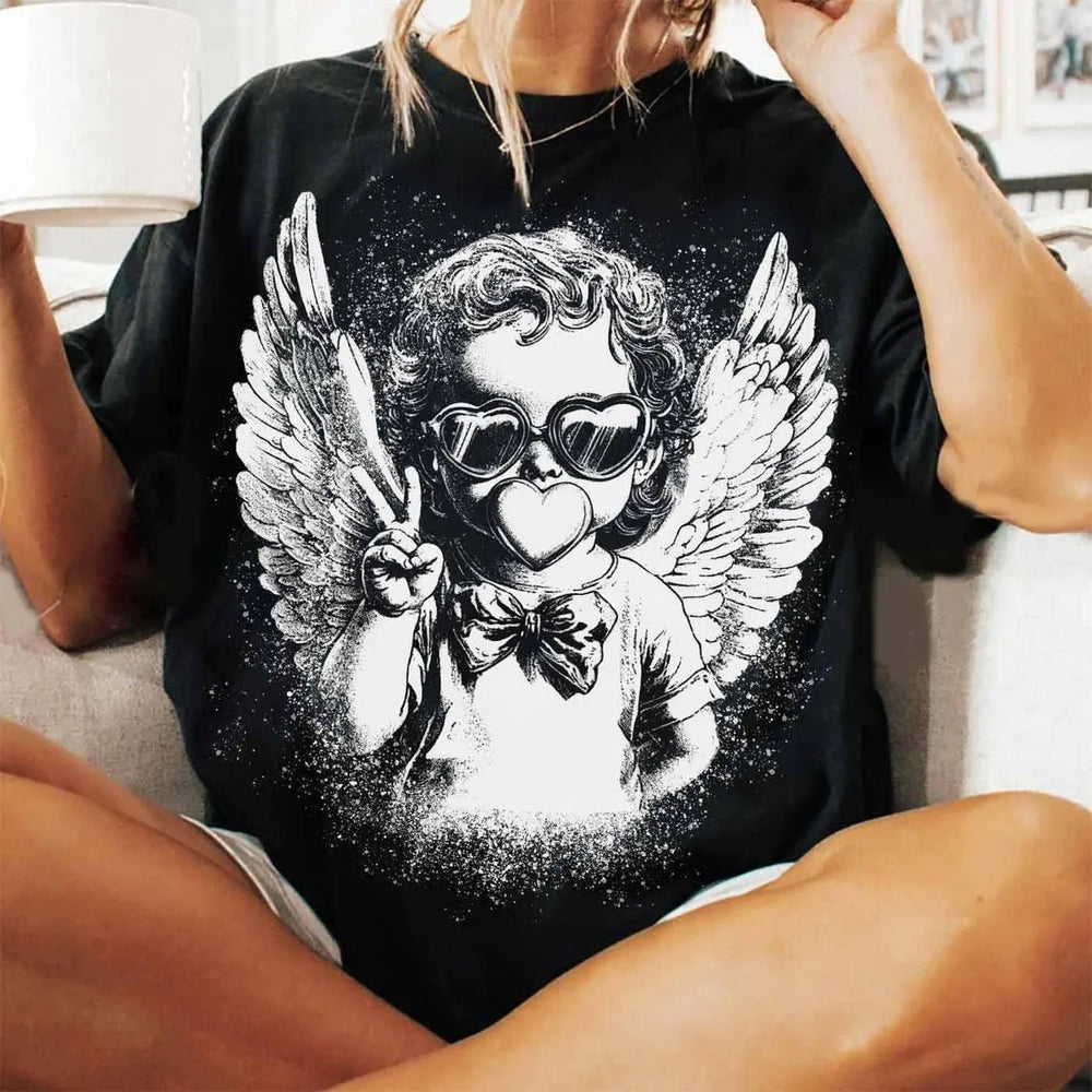 Cupid Blowing Bubble (Choose Your Style & Color) - Tees - The Red Rival