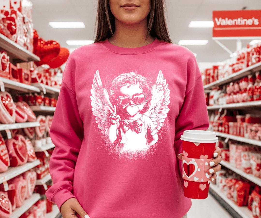 Cupid Blowing Bubble (Choose Your Style & Color) - Tees - The Red Rival