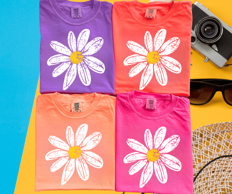 Daisy Graphic (Pick your tee color) - Graphic Tee - The Red Rival