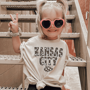 Daisy Leopard Kansas City Arrowhead Tee (Select Your Color) - Tees & Sweatshirts - The Red Rival