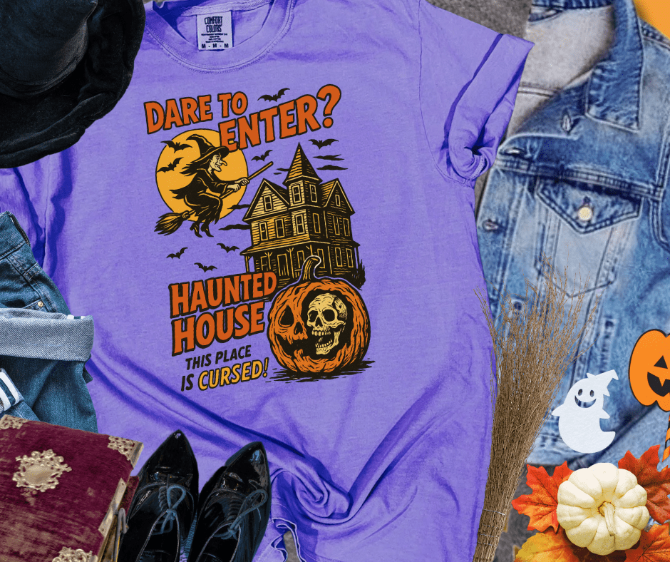 Dare To Enter? Haunted House - Graphic Tee - The Red Rival