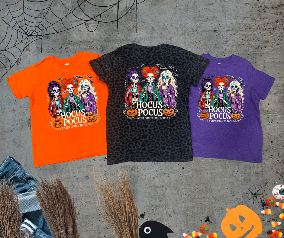 Day of the Dead Sanderson Sisters - Kids (Pick Your Tee Color) - Graphic Tee - The Red Rival
