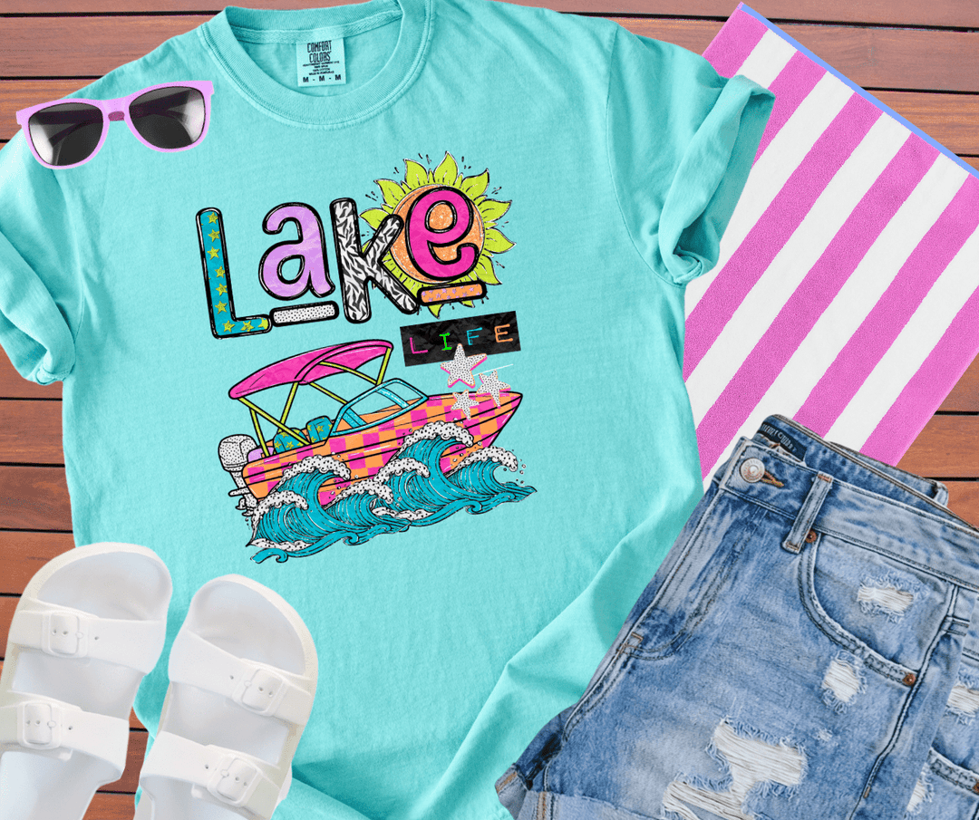 DEAL OF THE DAY - 90s Lake Life Mint Tee (FINAL SALE) - Graphic Tee - The Red Rival