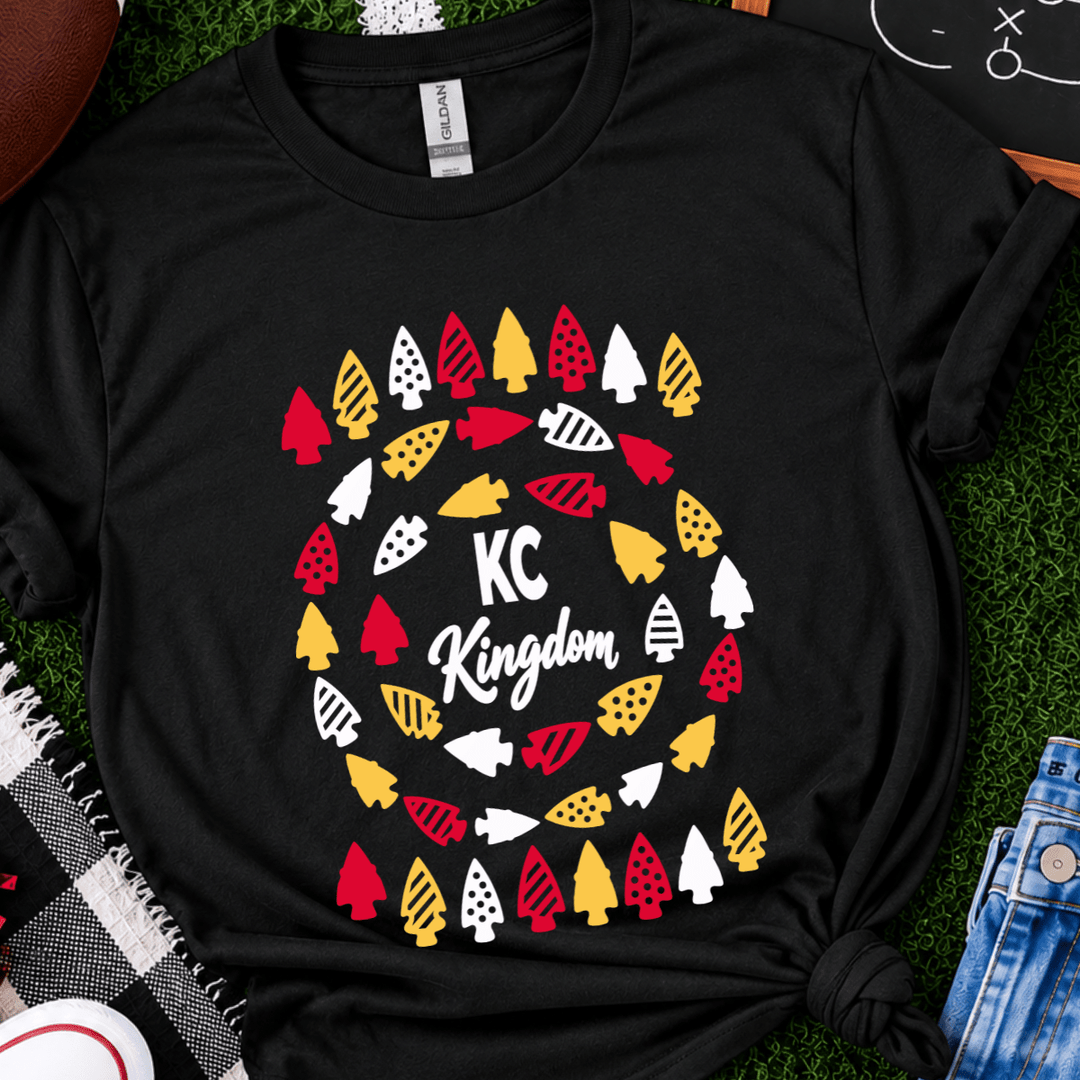 DEAL OF THE DAY - Arrowhead KC Black Tee or Sweatshirt - FINAL SALE - Graphic Tee - The Red Rival