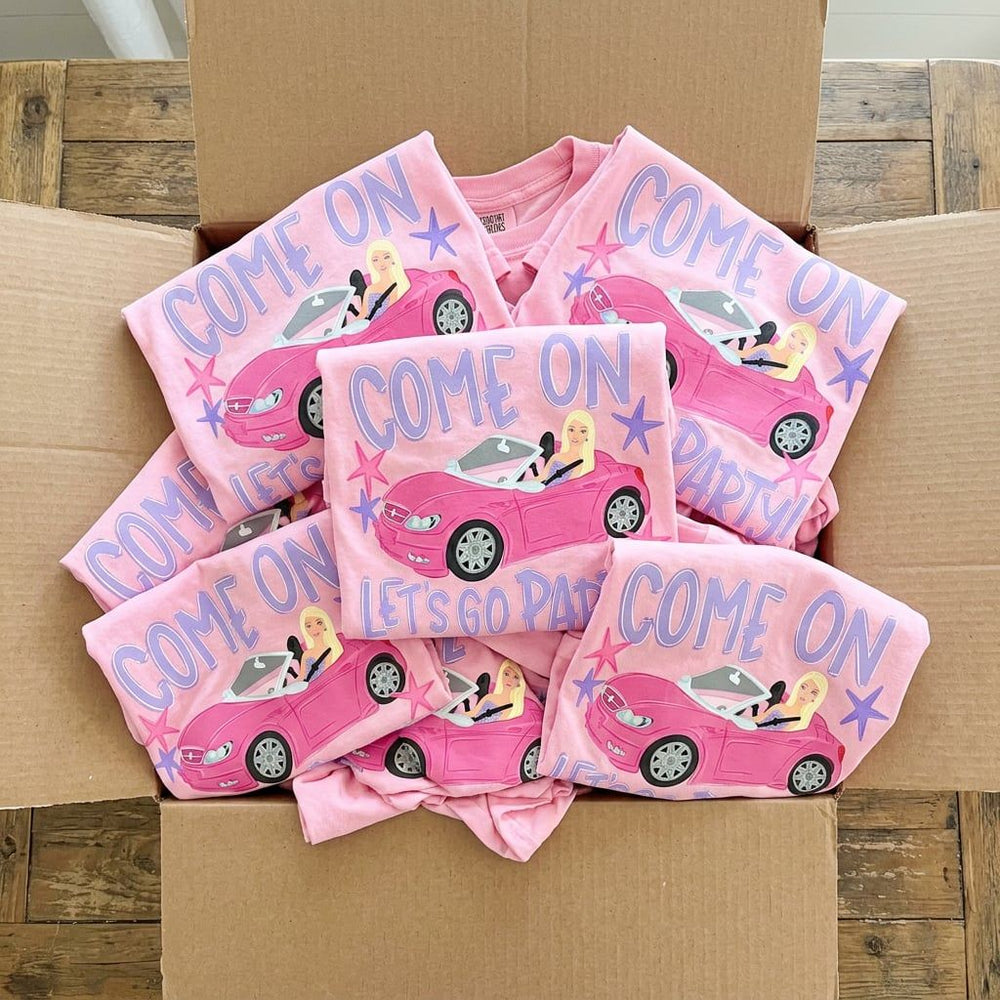 DEAL OF THE DAY - Blonde Come On Let's Go Party Pink Tee (FINAL SALE) - Tees - The Red Rival