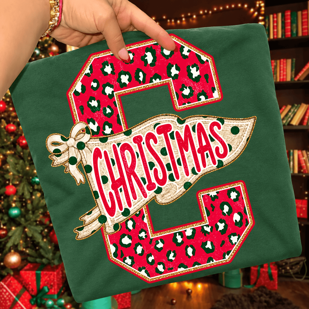 DEAL OF THE DAY - Christmas Pennant Green Tee (FINAL SALE) - Tees - The Red Rival