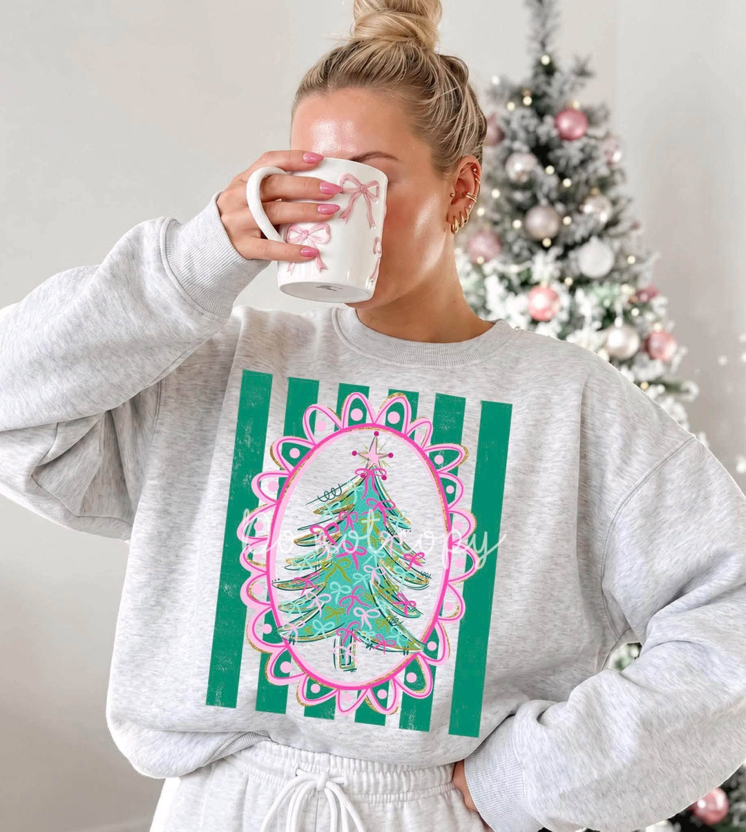DEAL OF THE DAY - Christmas Tree Frame Ash Tee or Sweatshirt (FINAL SALE) - Tees - The Red Rival