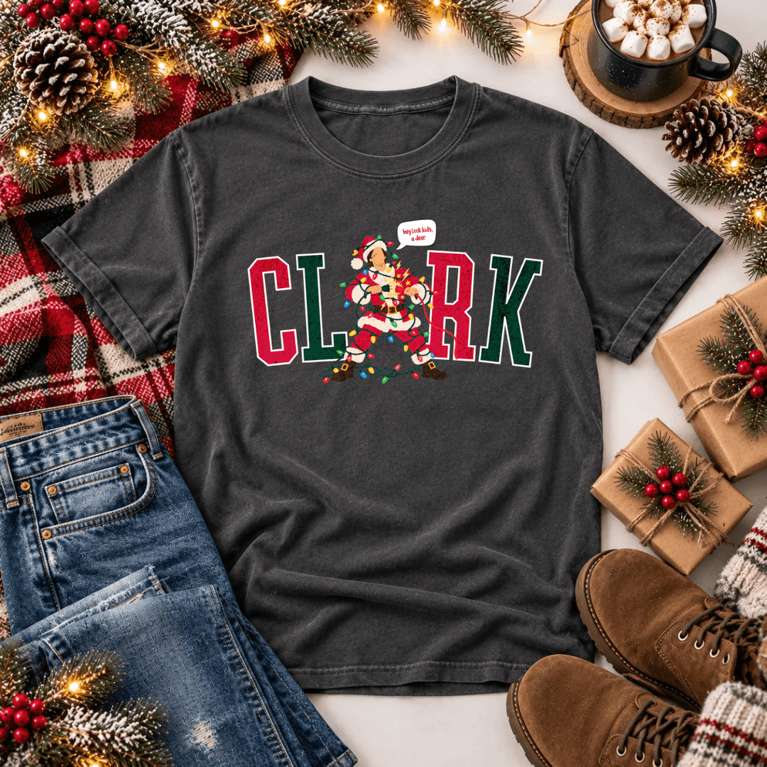 DEAL OF THE DAY - Clark "Hey Looks Kids, a Deer" Dark Grey Tee or Sweatshirt - FINAL SALE - Tees - The Red Rival