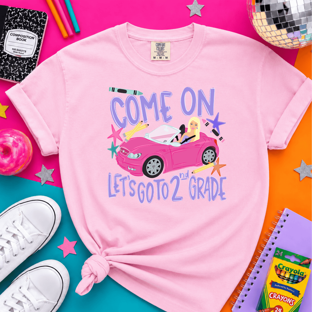 DEAL OF THE DAY - Come On Lets Go To Grade Level Pink Tee (FINAL SALE) - Tees - The Red Rival