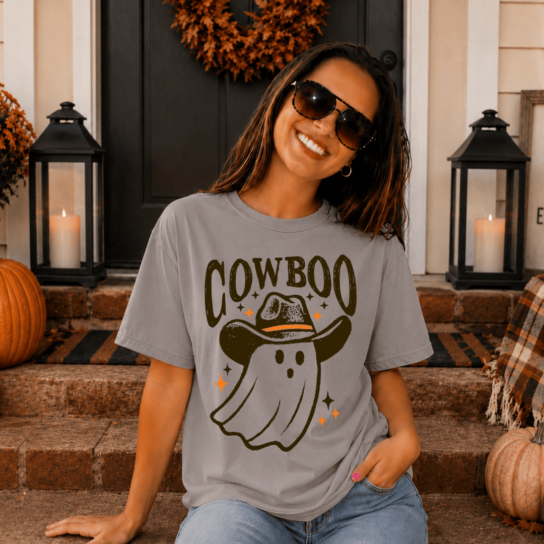DEAL OF THE DAY - Cowboo Ghost Grey Tee - FINAL SALE - Graphic Tee - The Red Rival
