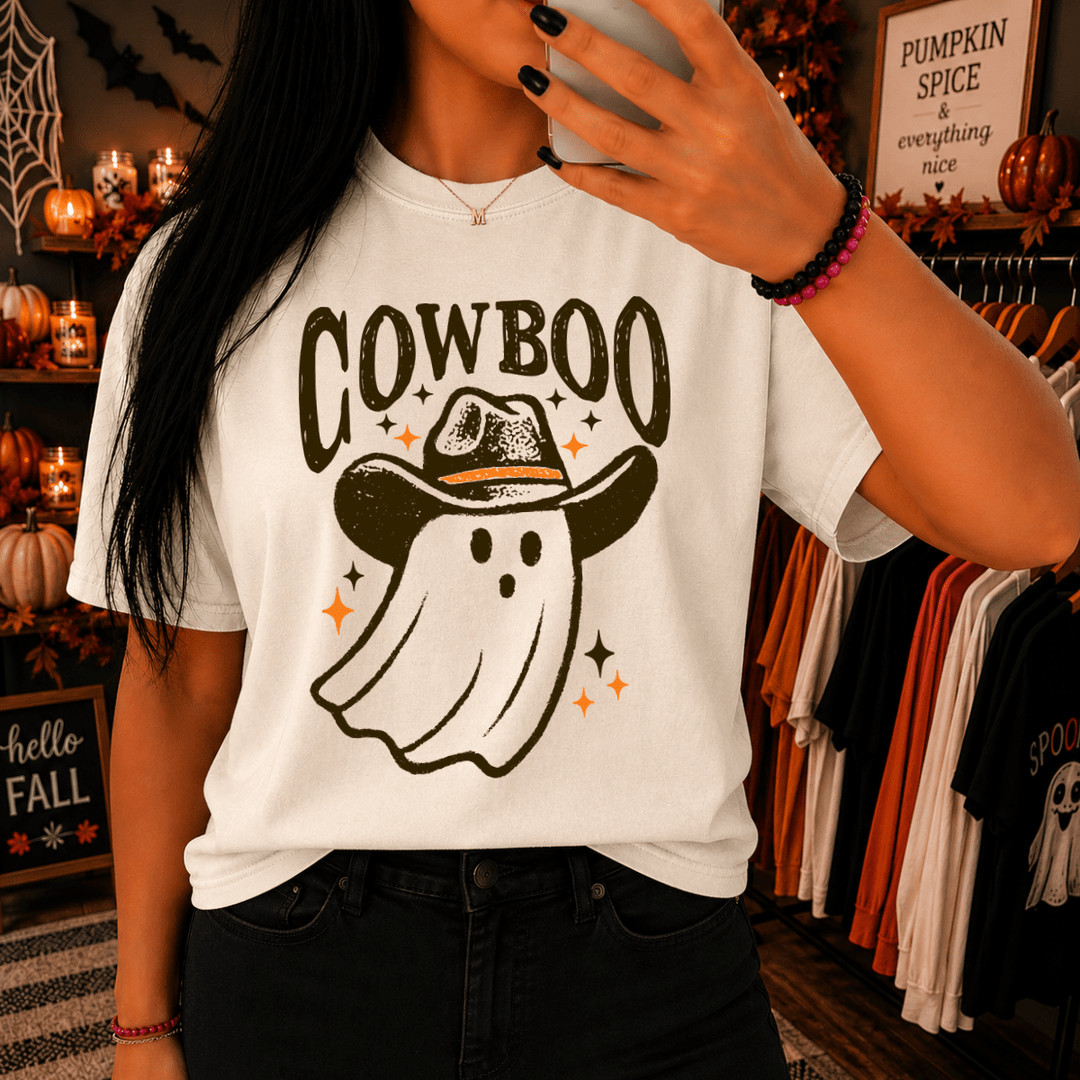 DEAL OF THE DAY - Cowboo Ghost Ivory Tee (FINAL SALE) - Tees - The Red Rival